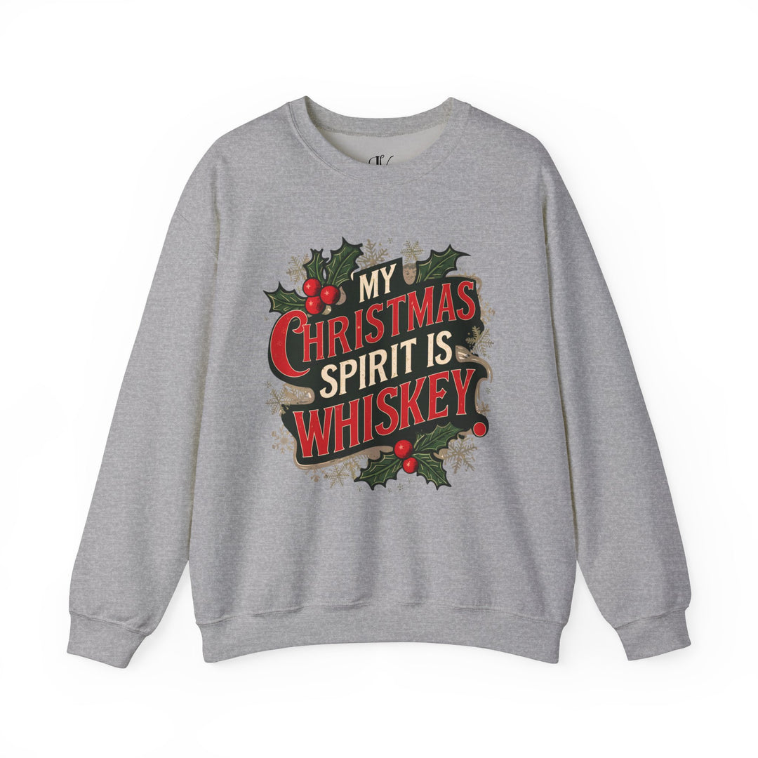 Christmas Humor Crewneck Sweatshirt Sweatshirt Printify S Sport Grey