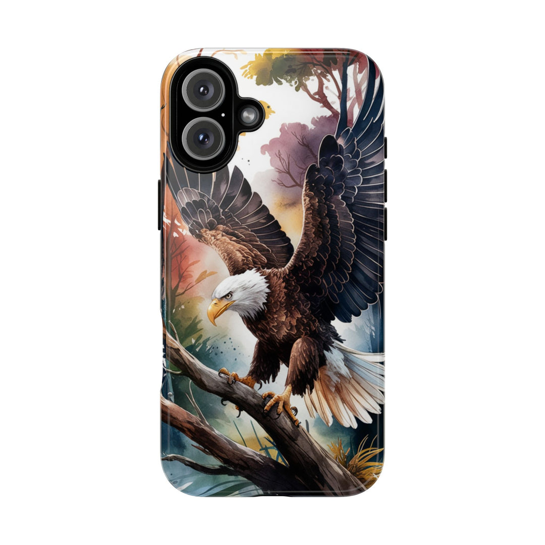 Eagle Tough Cases - Majestic Bald Eagle Patriotic Phone Case Printify iPhone 16 Plus Glossy