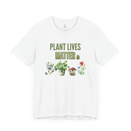 Plant Lives Matter Tee T-Shirt Printify White XS