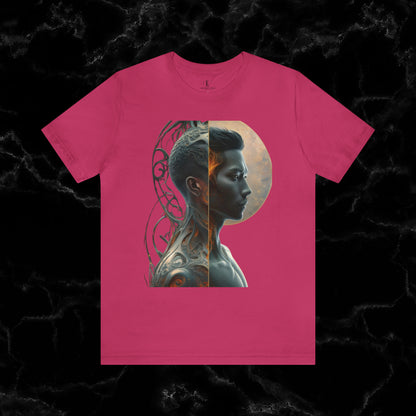 Duality of Soul - Crisp Male Anatomy T-shirt T-Shirt Berry XS 