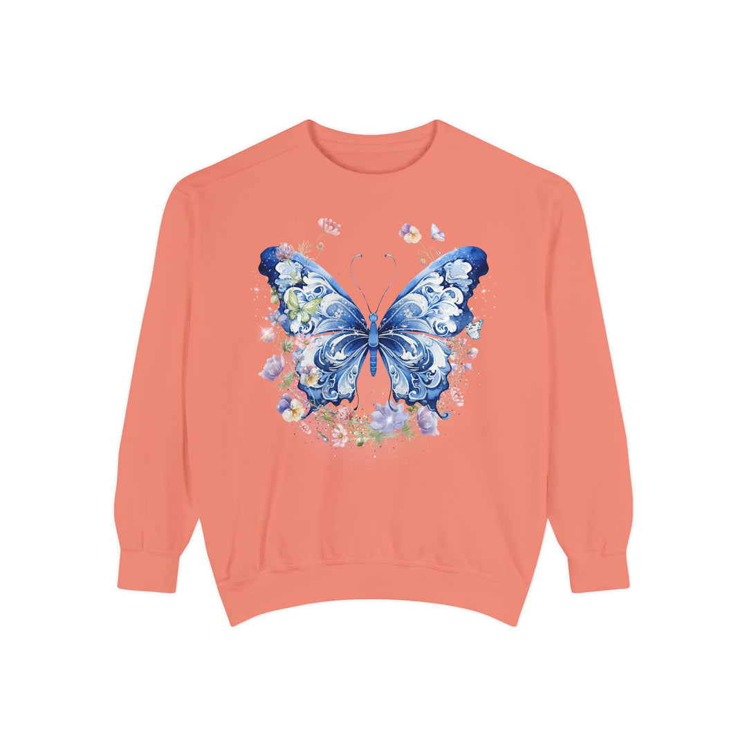 Butterfly Watercolor Unisex Sweatshirt - Ethereal and Artistic Sweatshirt Printify Terracotta S