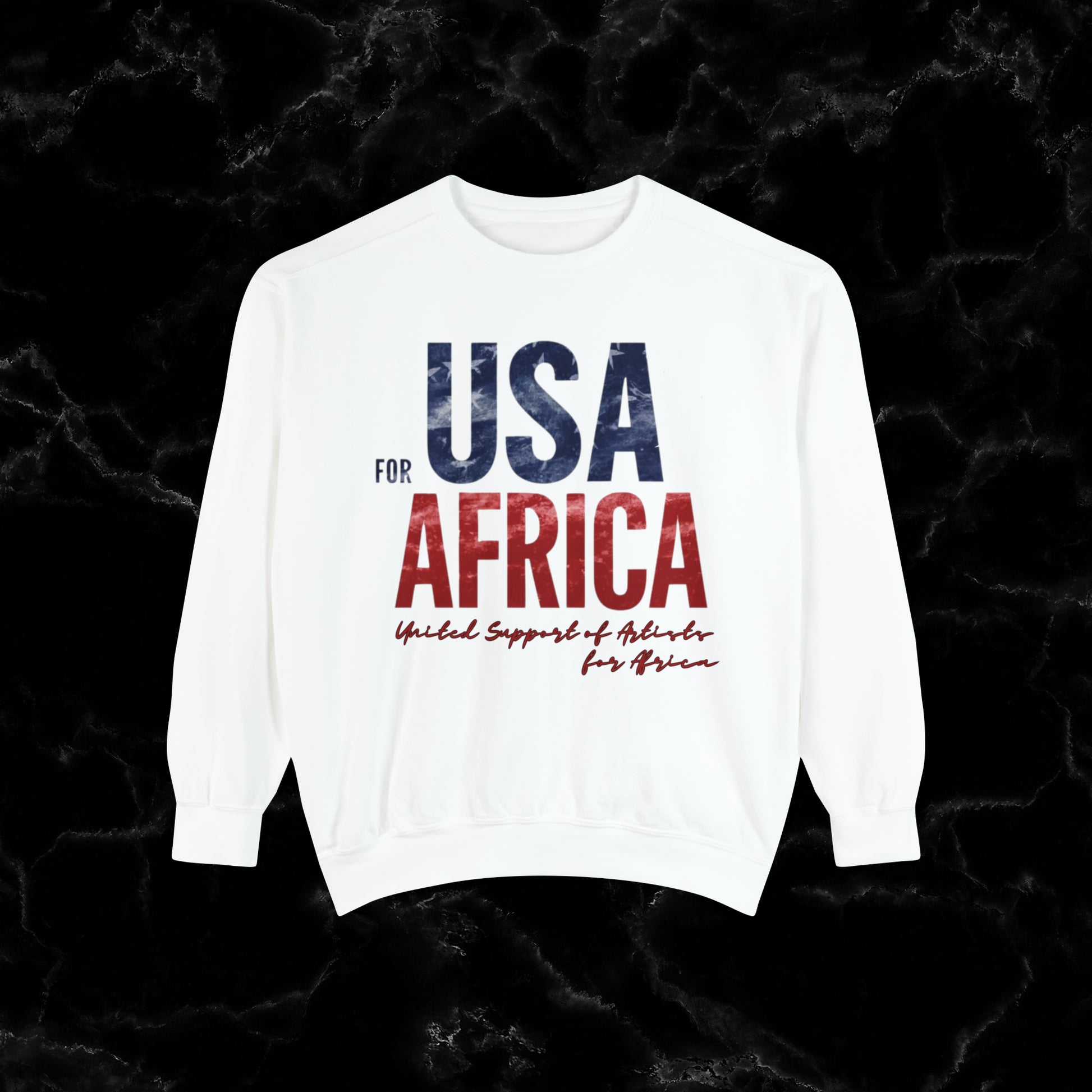 USA For Africa Jumper: Iconic 80s Fashion Remake Worn by Kenny Rogers, Diana Ross, and More – Embrace the Nostalgia of 'We Are the World' Era with This Michael Jackson Inspired Tribute! Sweatshirt   