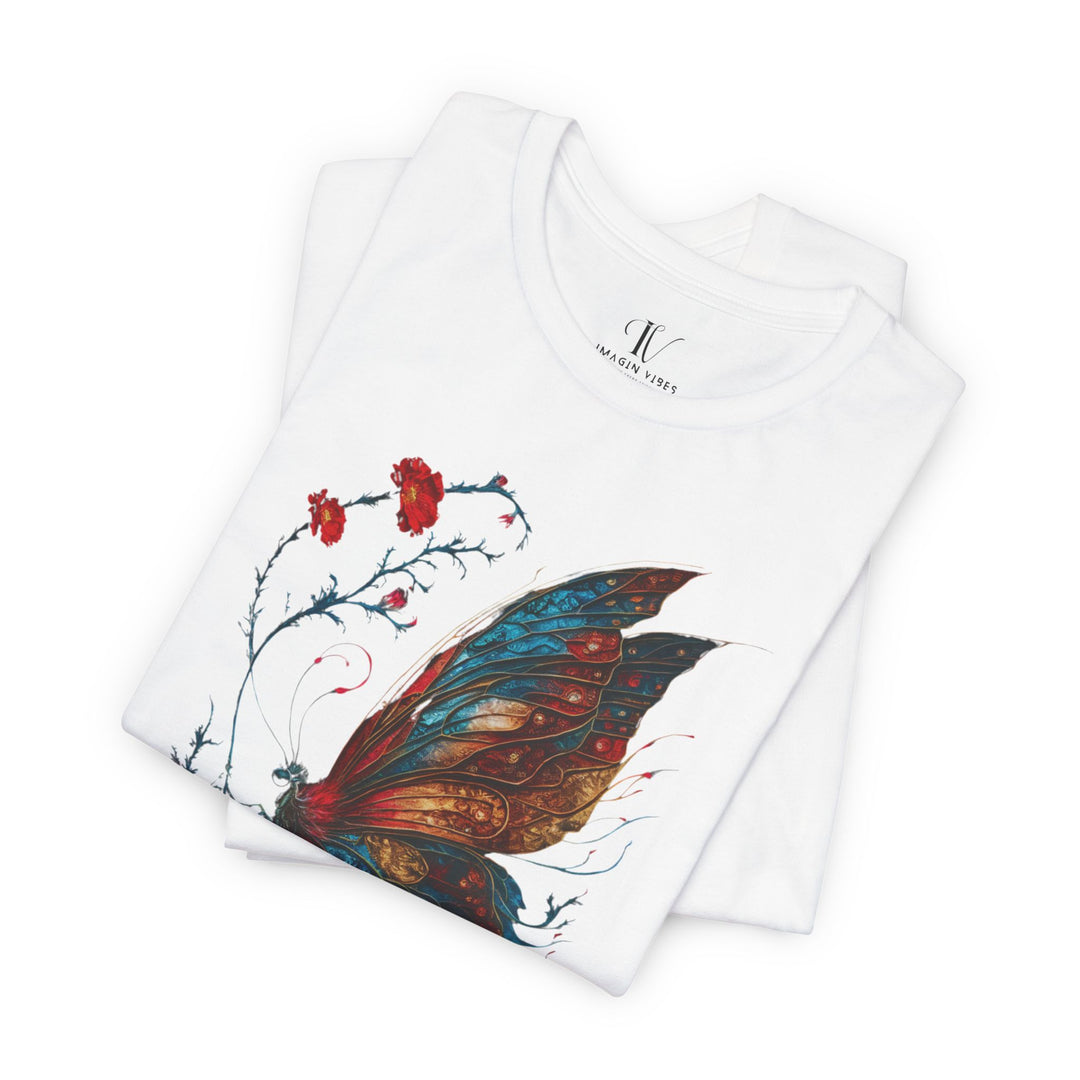 Butterfly Tee - Nature-inspired Unisex Jersey T-Shirt Printify