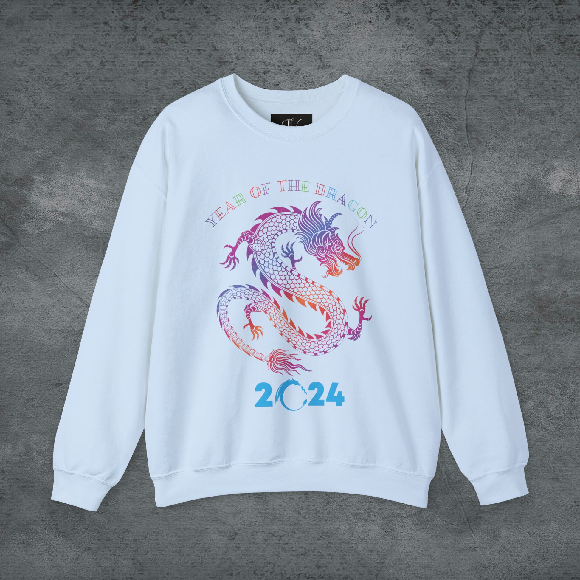 Year of the Dragon Sweatshirt - 2024 Chinese Zodiac Shirt for Lunar New Year Celebrations Sweatshirt S Light Blue 