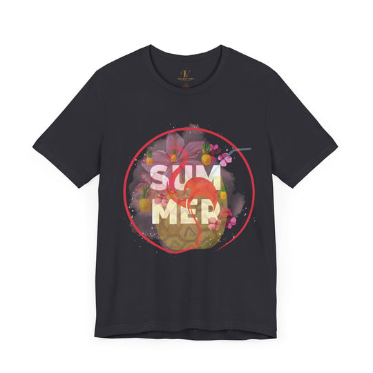 Summer Pineapple Tee T-Shirt Printify Dark Grey S