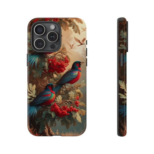 Phone Cases Vintage Nature-Inspired Elegant Birds Phone Case Printify iPhone 15 Pro Max Glossy