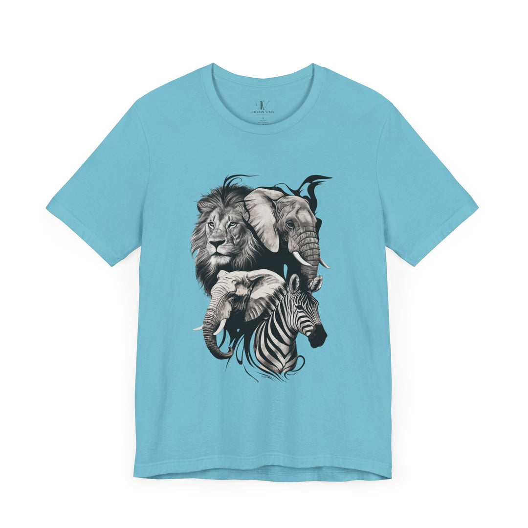 Wildlife Safari Tee T-Shirt Printify Turquoise XS