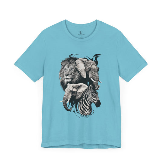 Wildlife Safari Tee T-Shirt Printify Turquoise XS