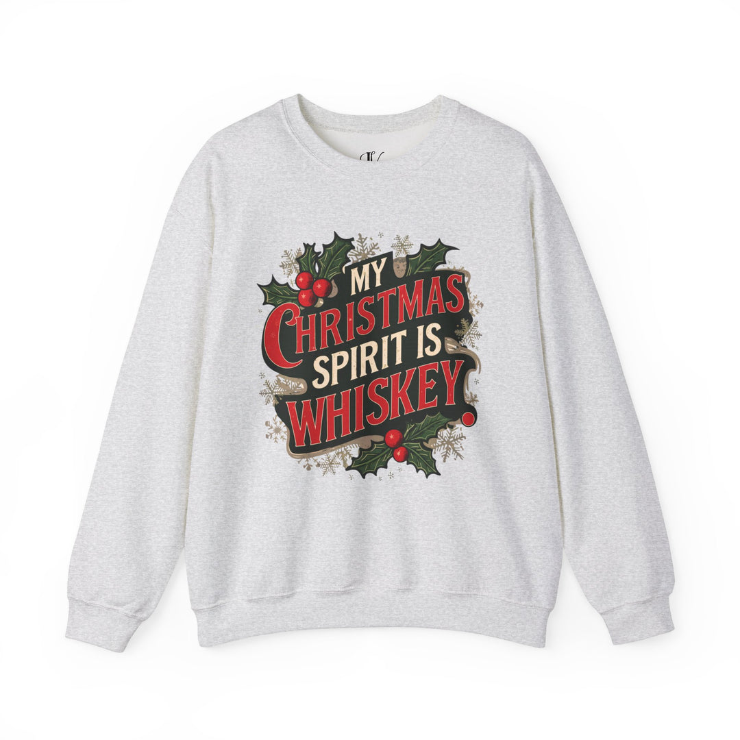 Christmas Humor Crewneck Sweatshirt Sweatshirt Printify S Ash