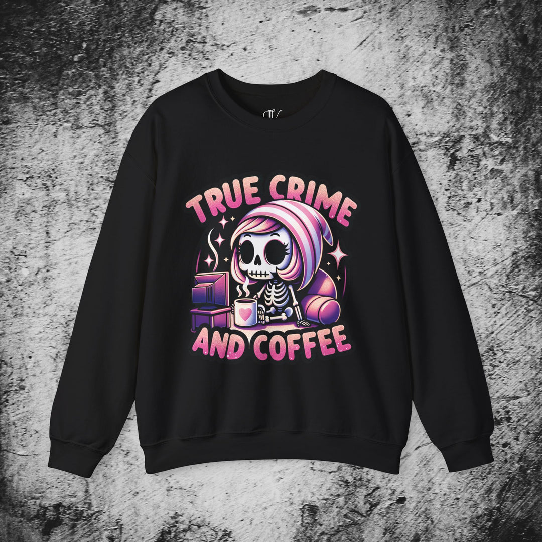 True Crime and Coffee: Skeleton Sweatshirt