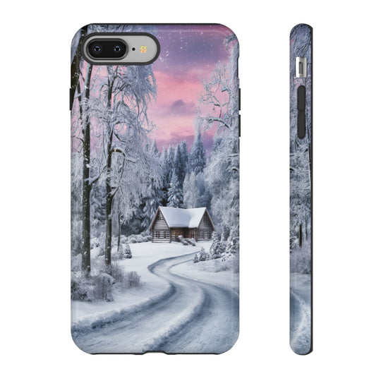 Phone Case - Winter Cabin Phone Case Printify