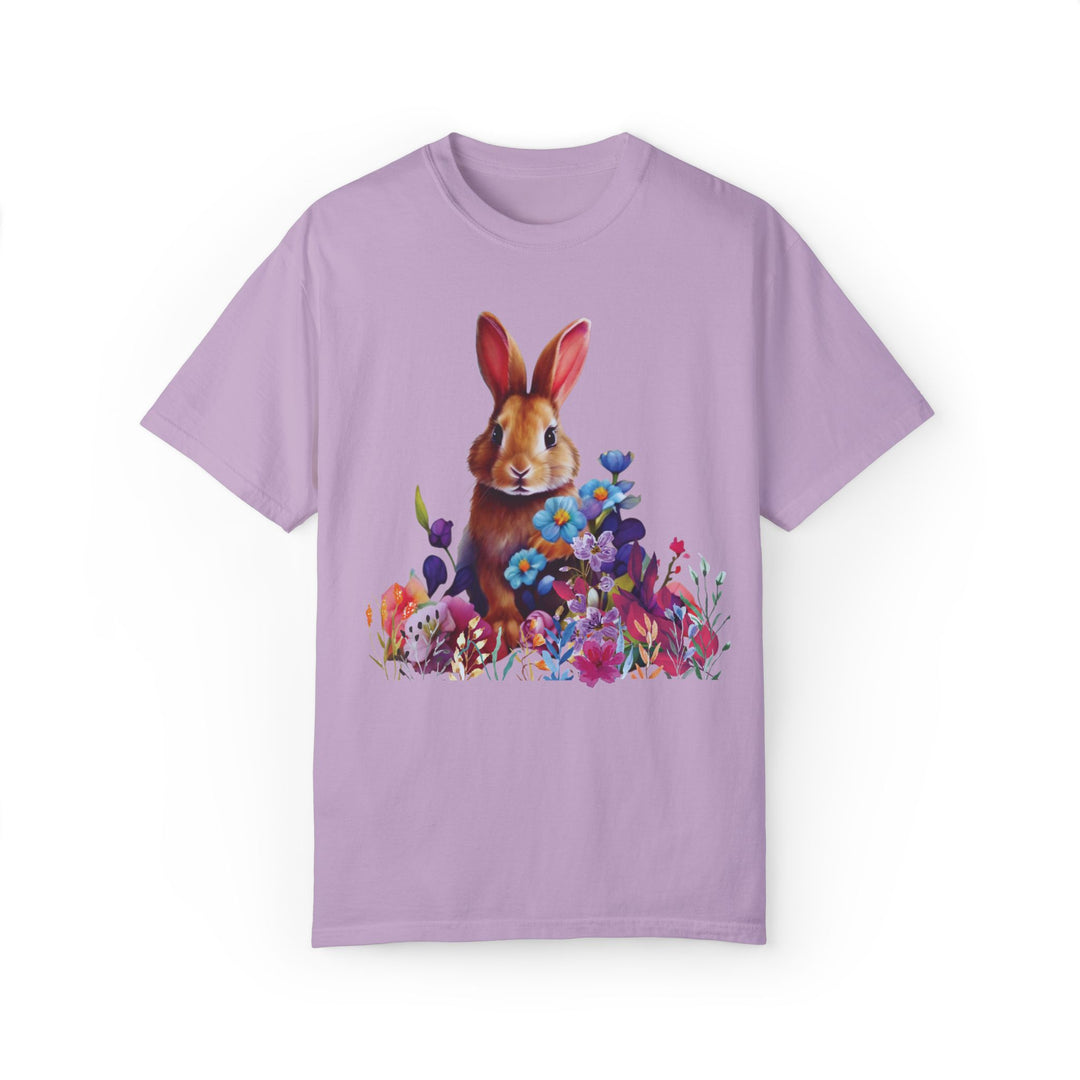 Bunny Springtime T-Shirt T-Shirt Printify Orchid S