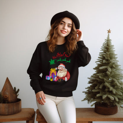 Retro Santa Sweatshirt - Vintage Christmas Fashion for Holiday Cheer Sweatshirt   