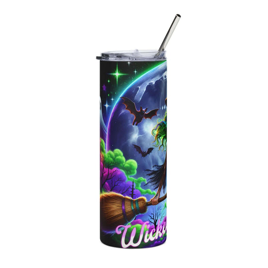Tumbler Bad Witch Wicked and Wild 20oz Mug Printify