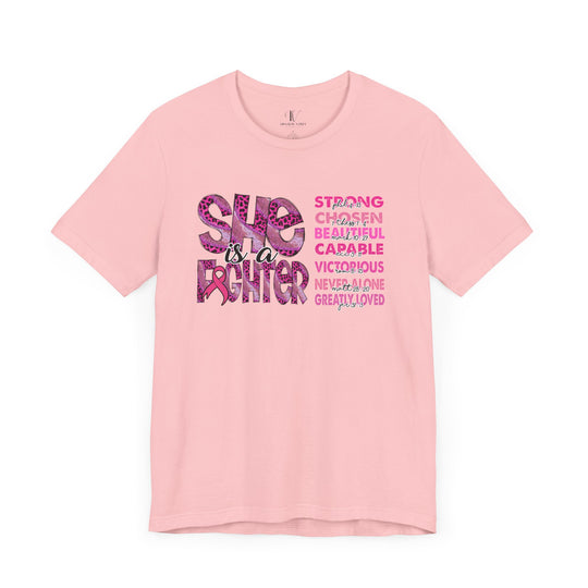 She is a Fighter Breast Cancer Awareness T-shirt