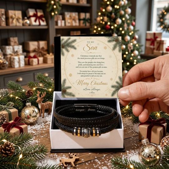 To My Son – Christmas Love You Forever Bracelet
