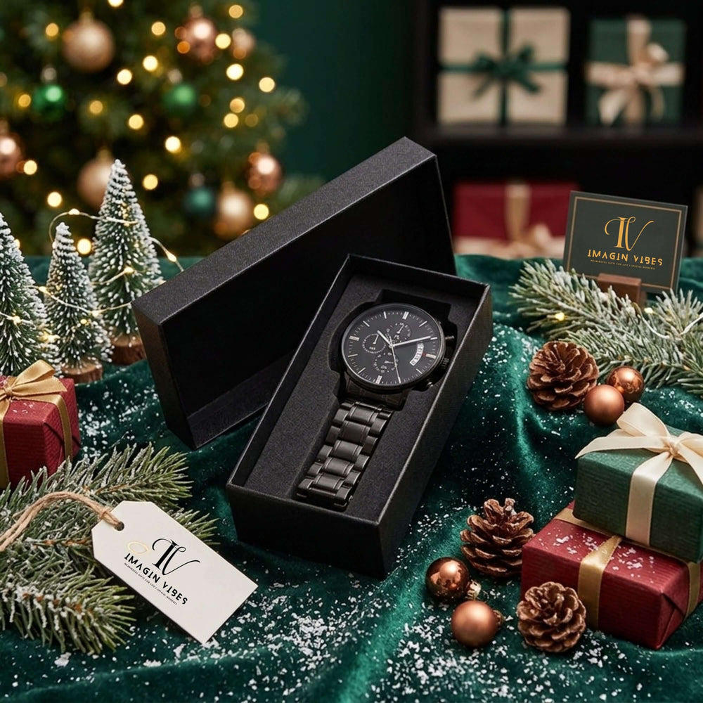 To My Son – Personalized Christmas Engraved Black Watch