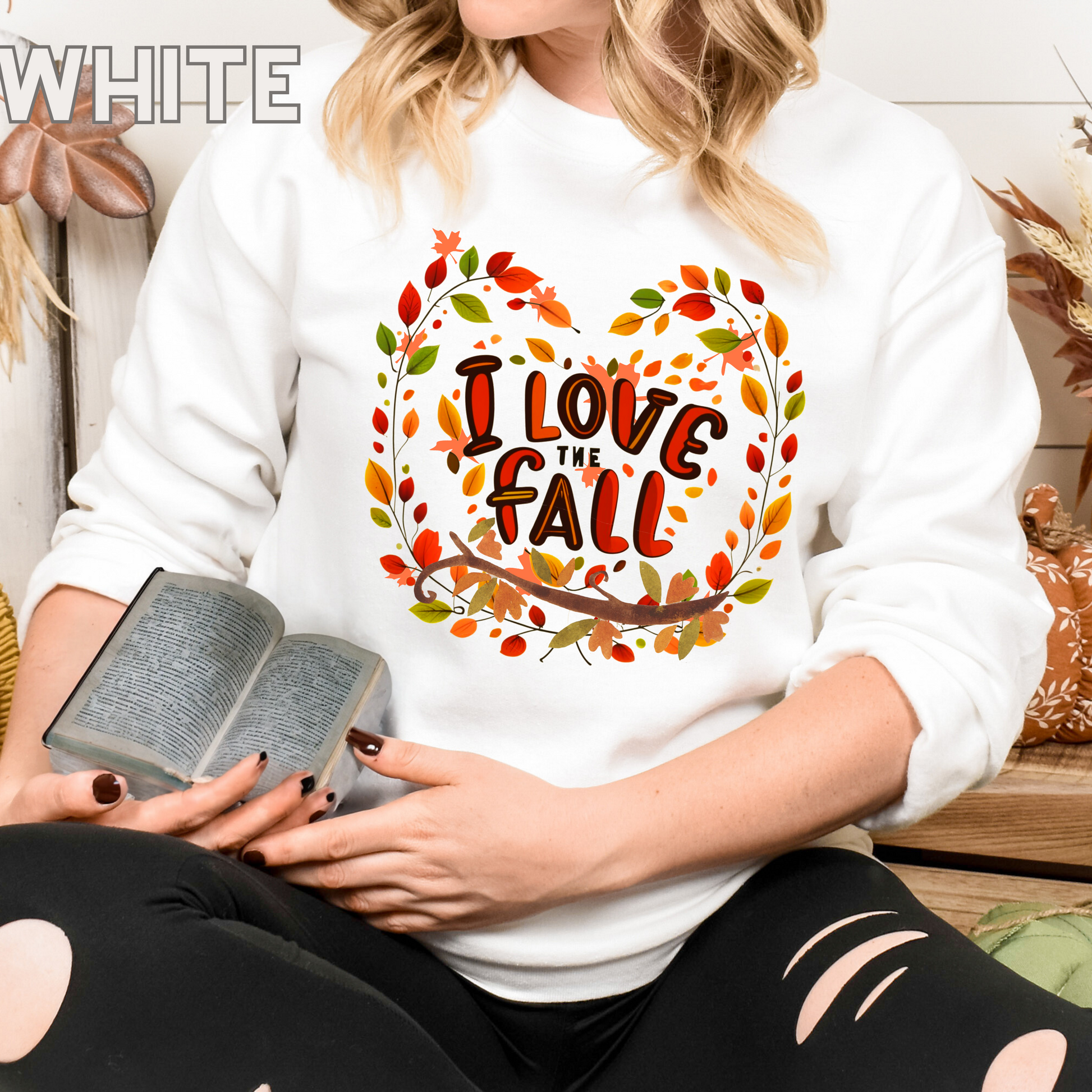Cute Autumn Sweater Jumper | Unisex Relaxed Fit Sweatshirt for Fall Lovers I Love The Fall Sweatshirt   