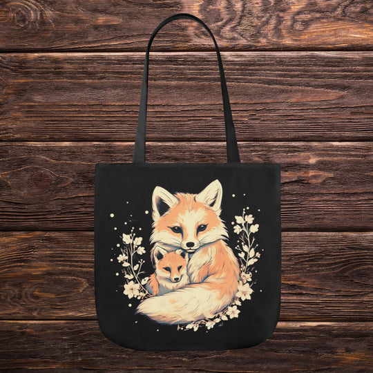 Imagin Vibes: Cozy Fox Family Tote Bag 2 Accessories   
