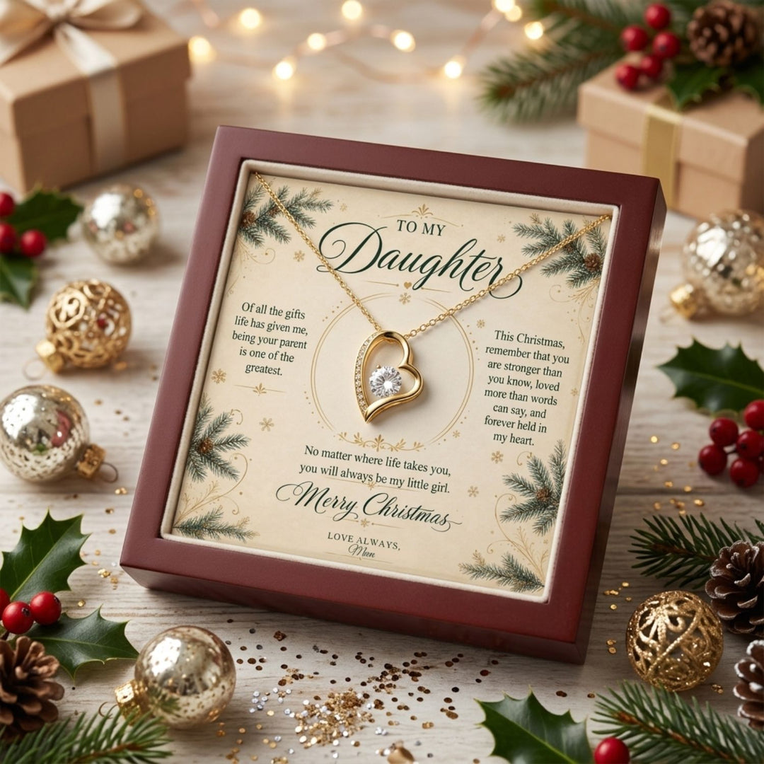 To My Daughter – Christmas Forever Love Necklace