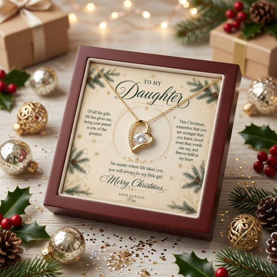 To My Daughter – Christmas Forever Love Necklace