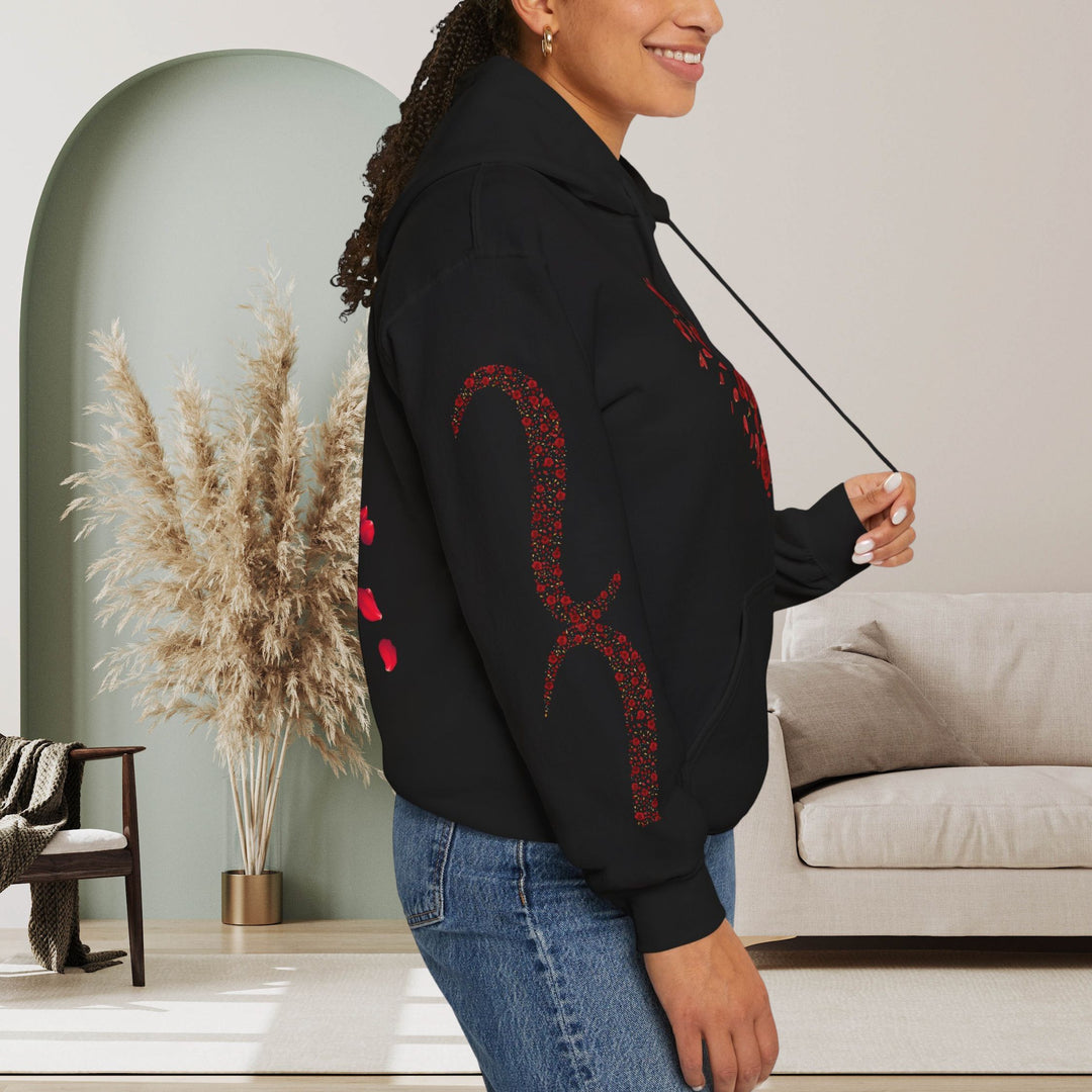 Romantic Rose Hoodie Hoodie Printify