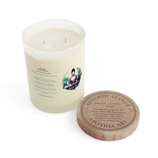Serenity in a Glass: Guan Yin Scented Candle - Mother of Compassion - Full Glass - 11oz Home Decor   