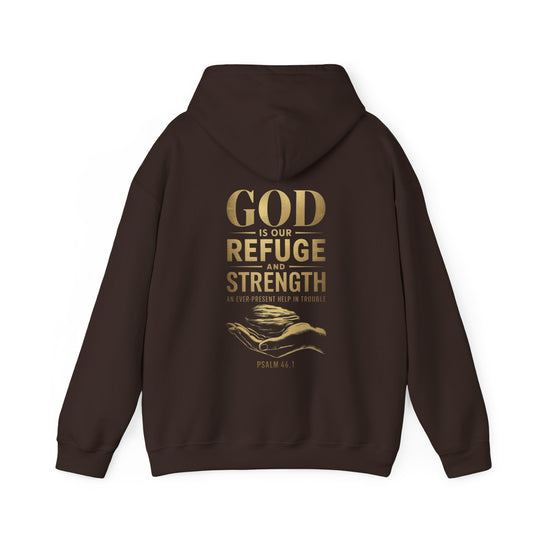 Biblical Verse Unisex Hooded Sweatshirt - Inspirational Hoodie Printify Dark Chocolate S