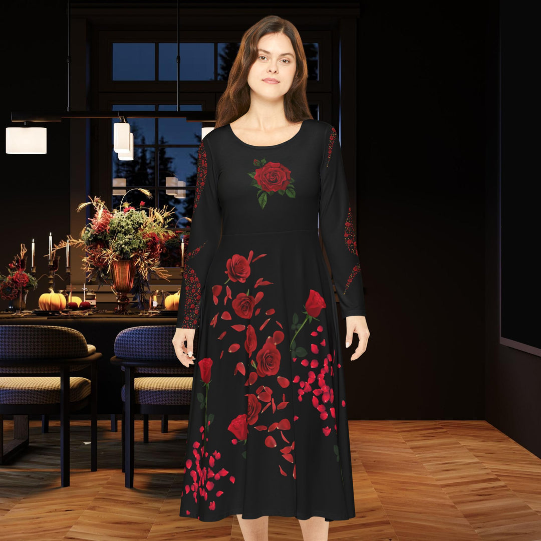 Gothic Rose Dress All Over Prints Printify