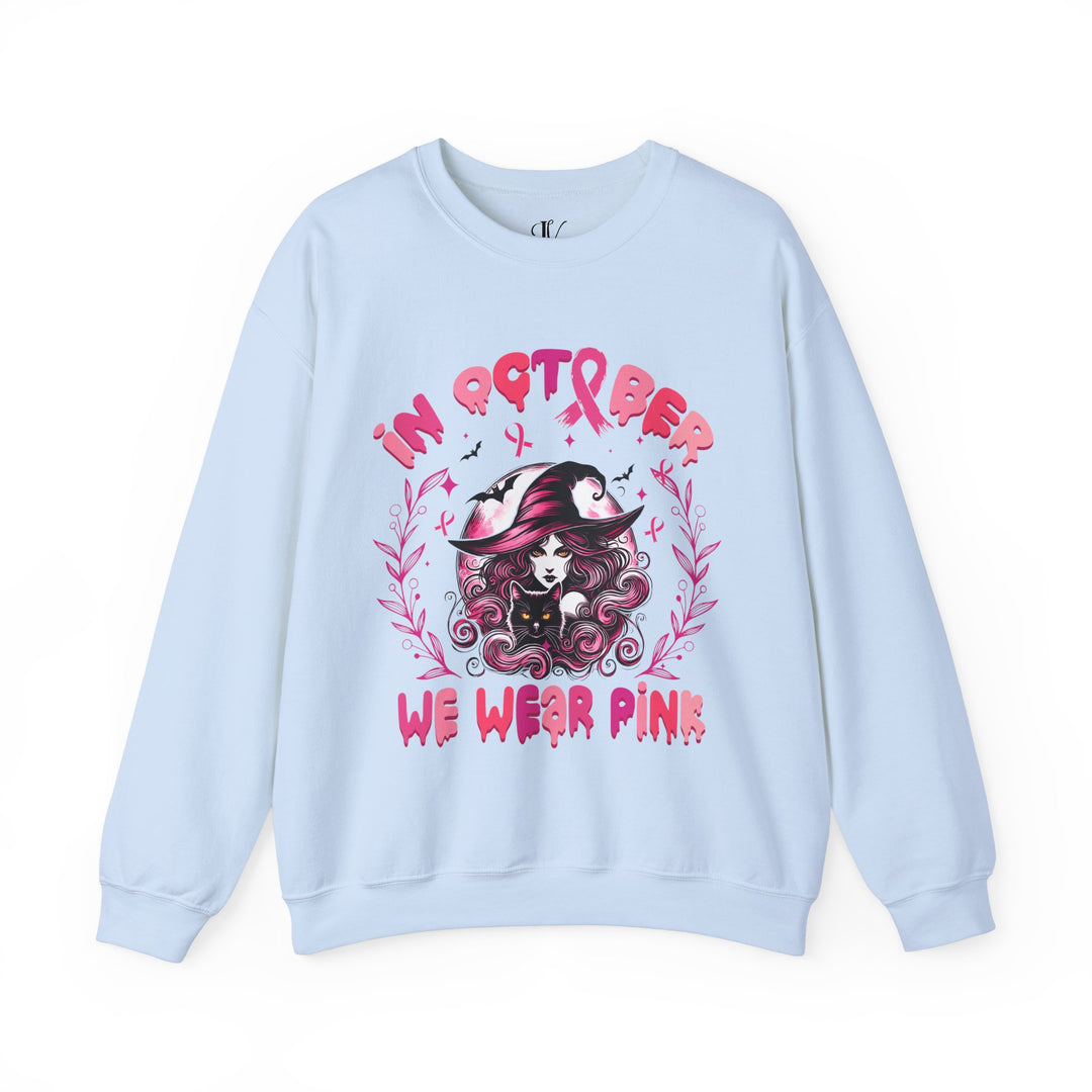 In October We Wear Pink Witch Sweatshirt