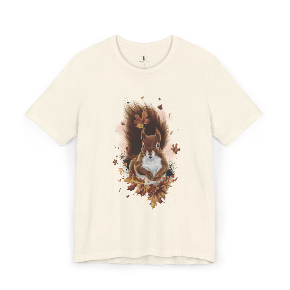 Squirrel and Autumn Leaves Fall T-Shirt