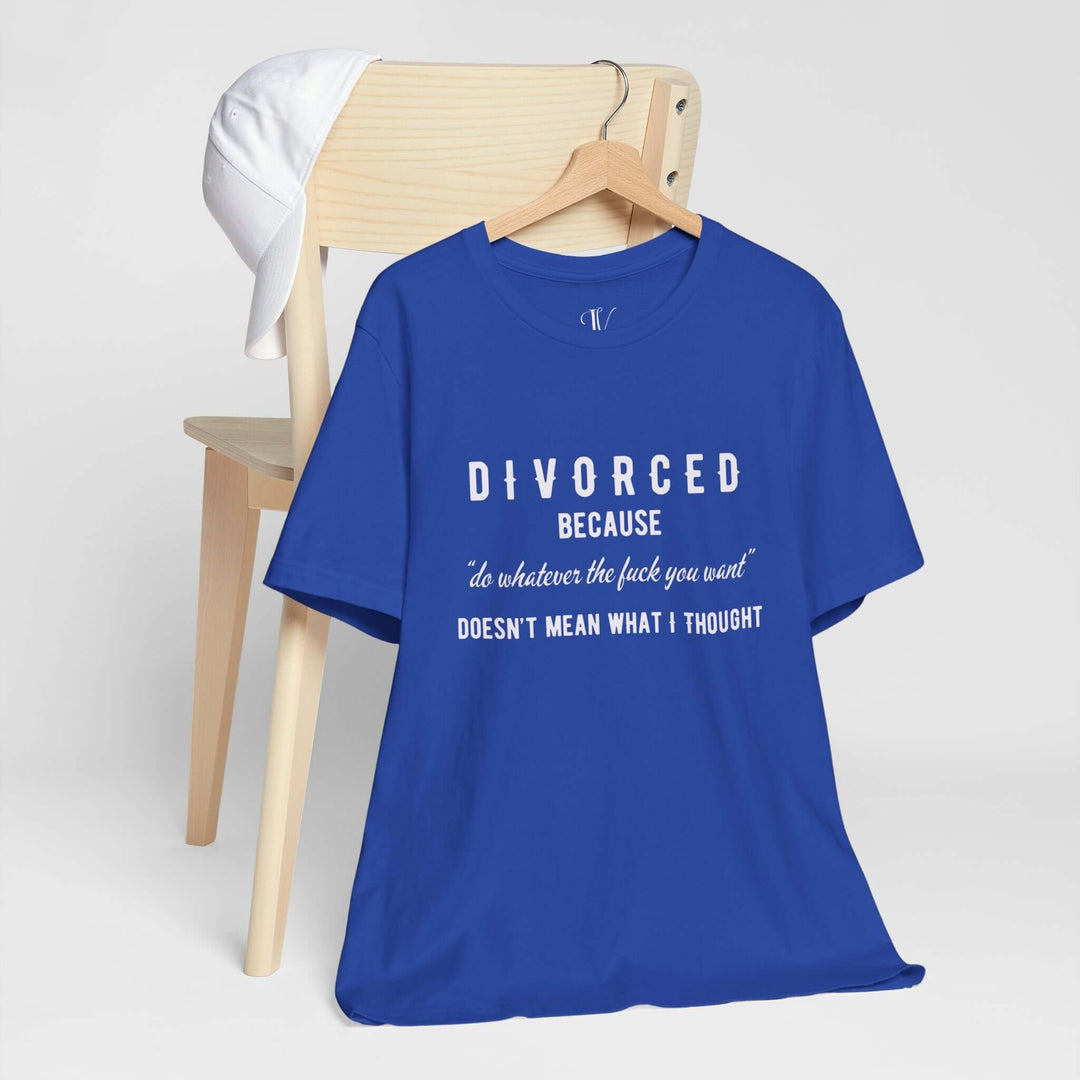 Imagin Vibes: Funny Divorce Party Shirt T-Shirt True Royal XS 