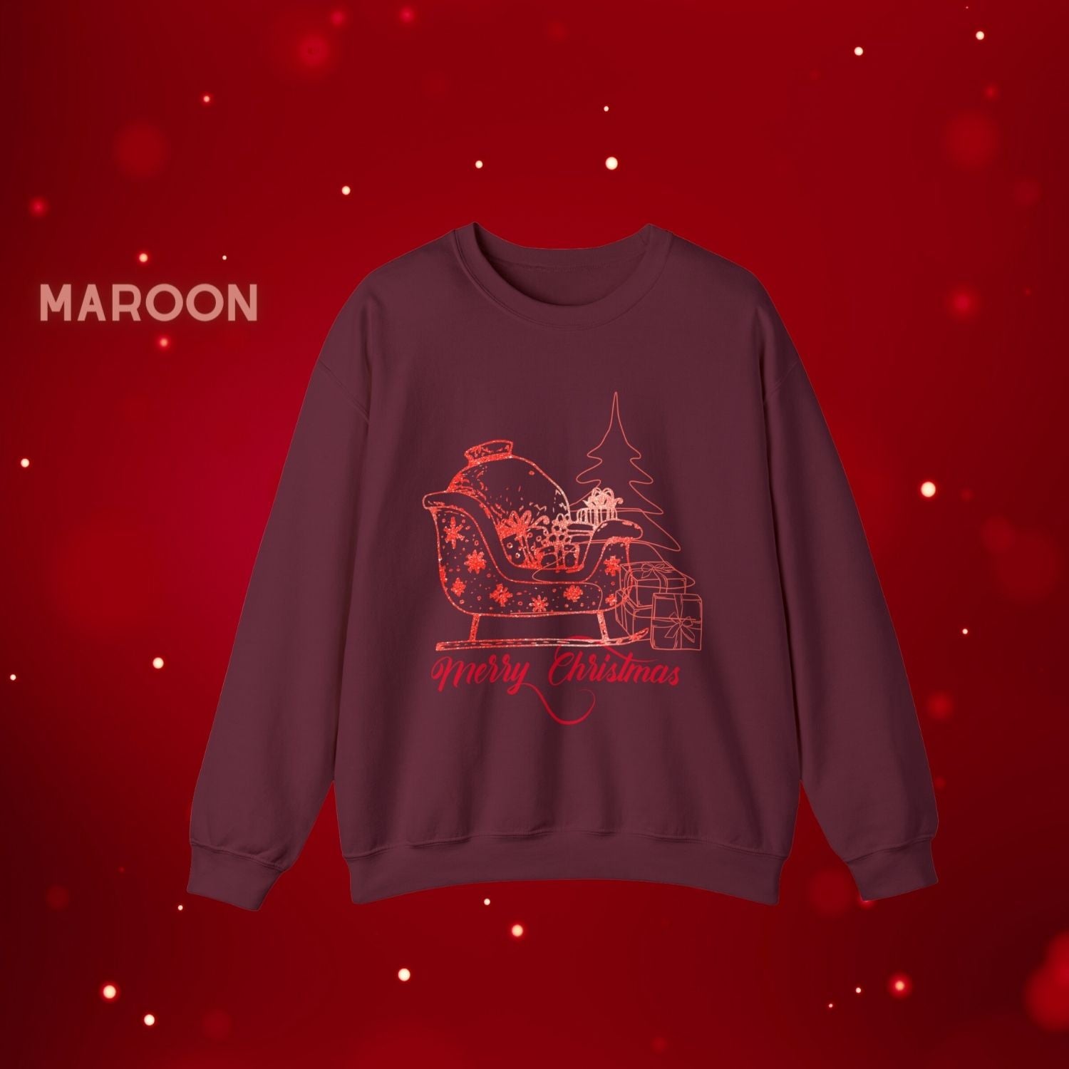 Santa's Sledge: Discover the Magic with Unique Christmas Shirts for a Festive Wardrobe Sweatshirt   
