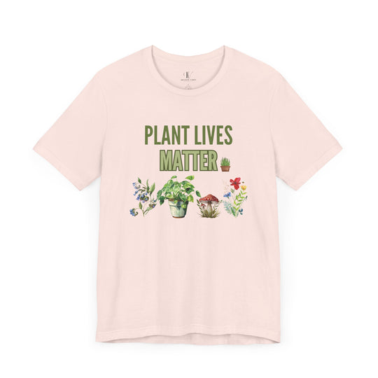 Plant Lives Matter Tee T-Shirt Printify Soft Pink XS