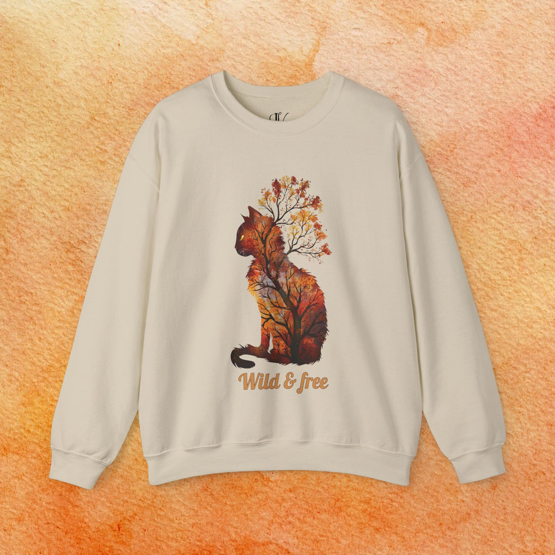 Wild & Free: Feline Fall Sweatshirt