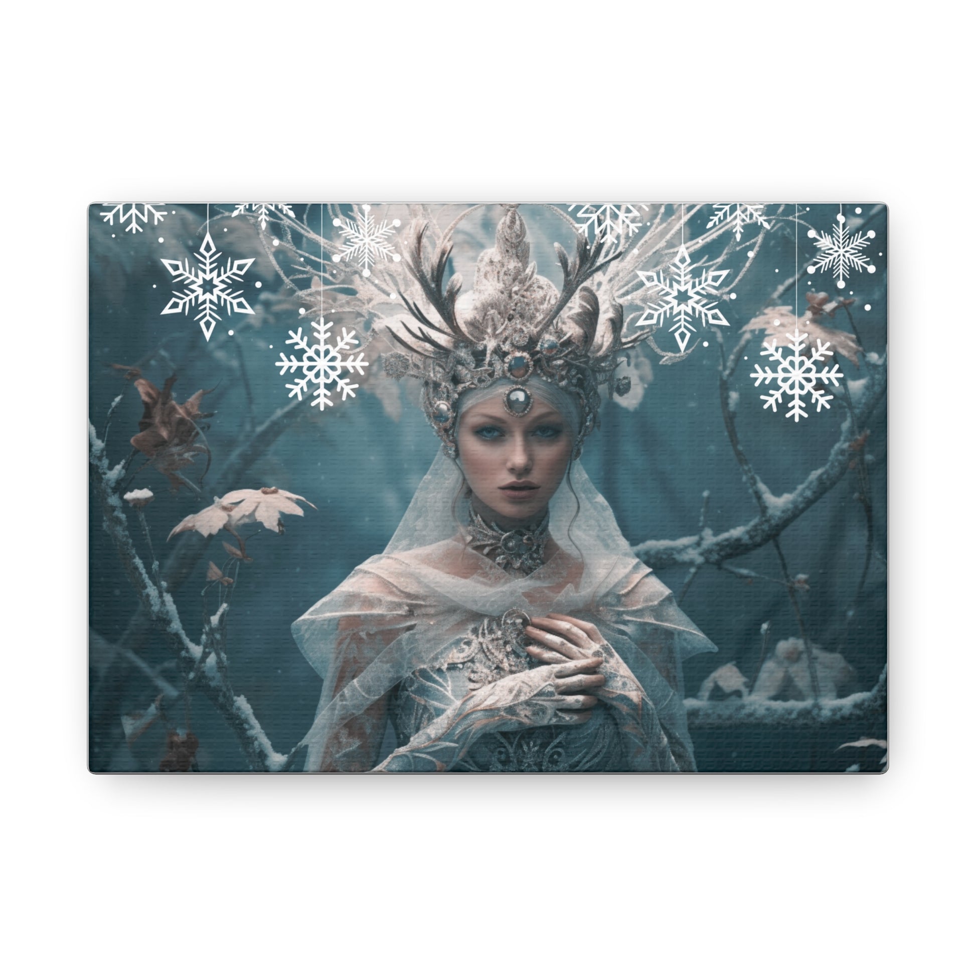 Enchanting Frozen Forest Queen | Canvas Gallery Wrap Art Canvas 7" x 5" 1.25" 