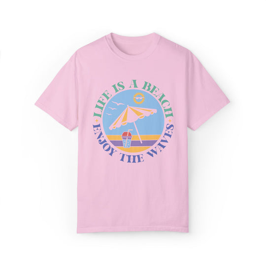 Summer Beach Life Garment-Dyed T-shirt T-Shirt Printify Blossom S