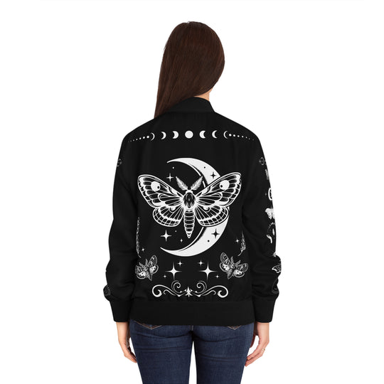 Bomber Jacket Celestial Moth 'Stay Magical'