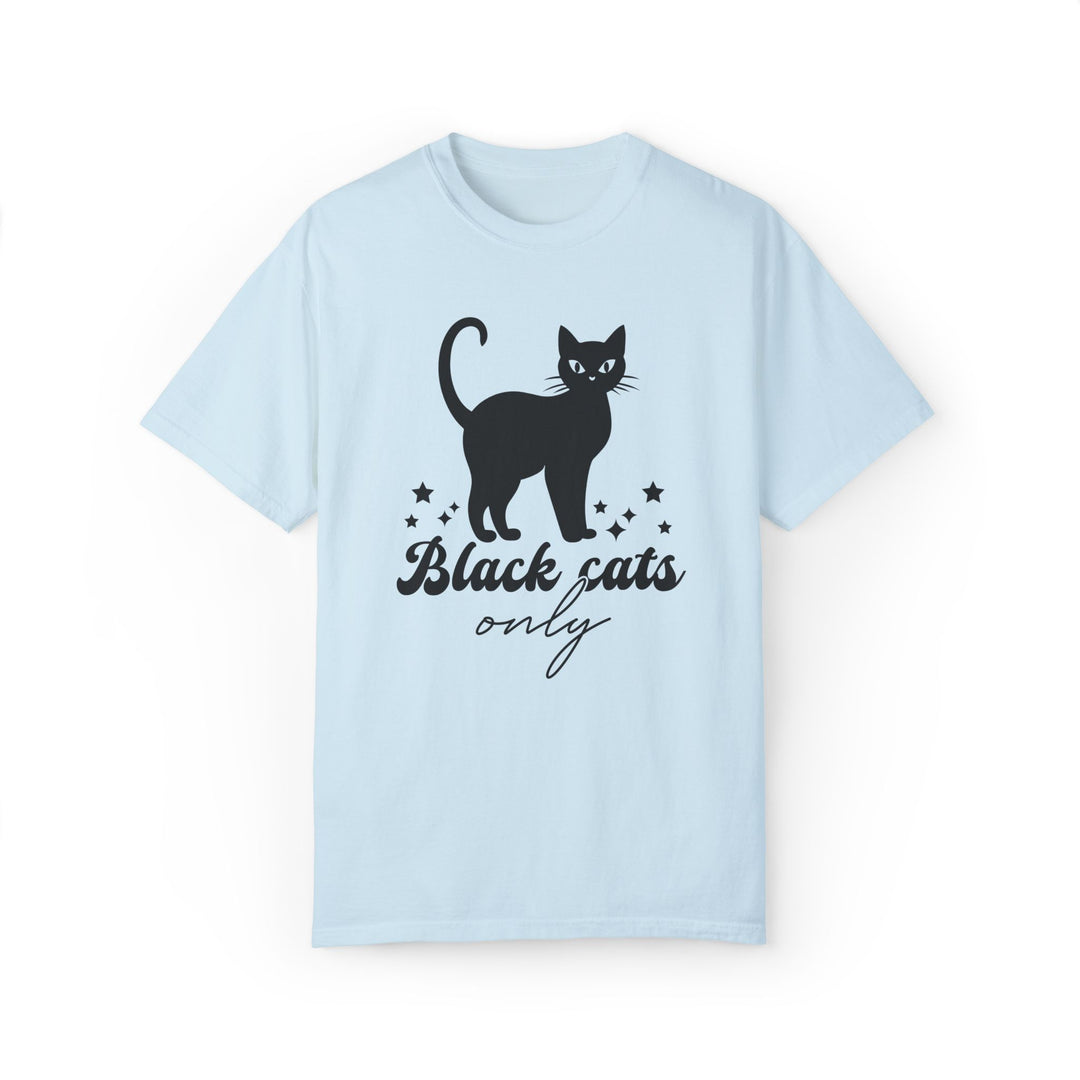 Black Cat Halloween T-Shirt T-Shirt Printify Chambray S