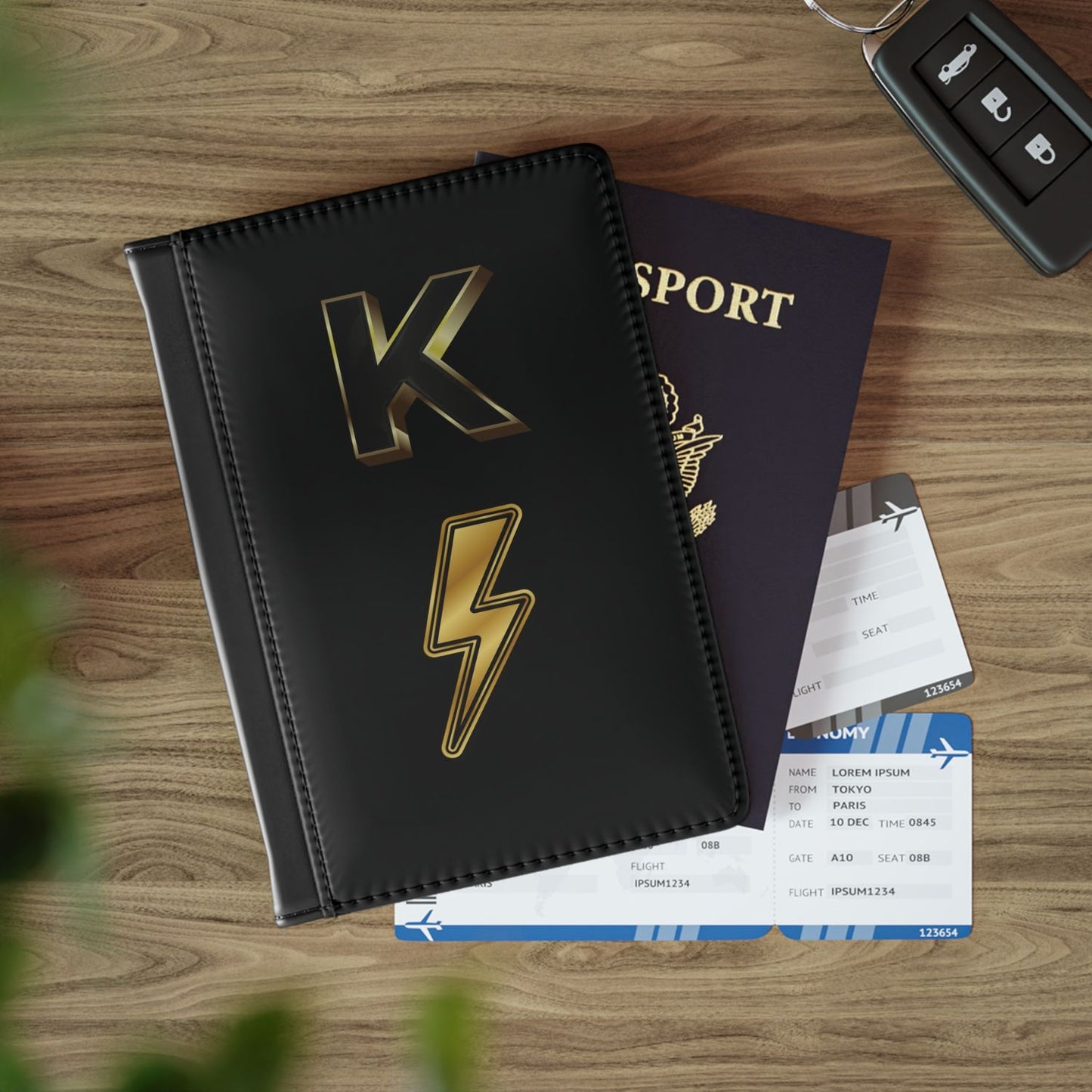 Personalized Passport Cover - Elegant 3D Letter Patch Passport Cover Accessories   