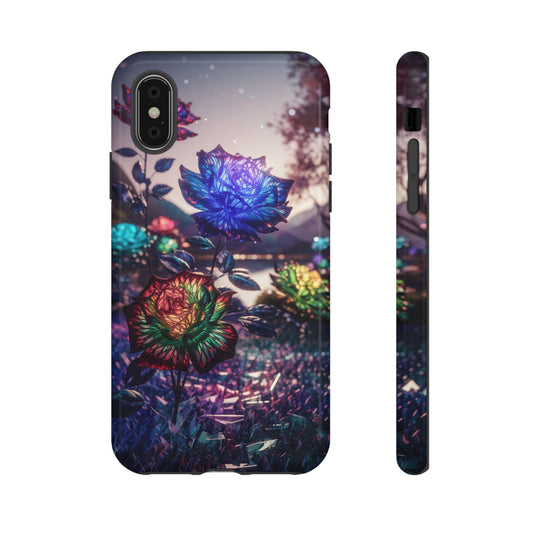 Phone Case - Surreal Glowing Roses Phone Case Printify