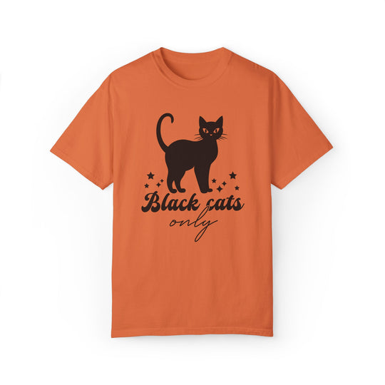 Black Cat Halloween T-Shirt T-Shirt Printify Burnt Orange S