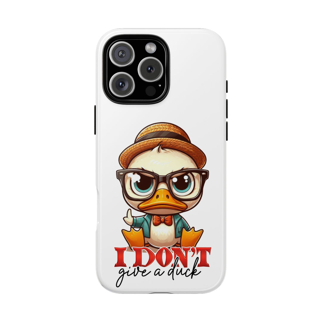 Funny Duck Tough Case Phone Case - I Don't Give a Duck Phone Case Printify