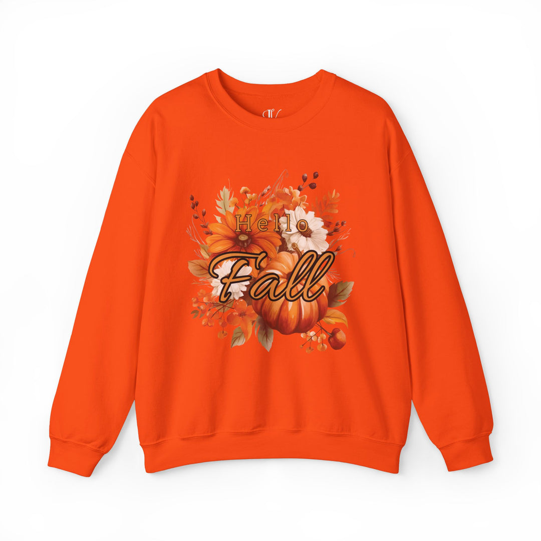 Hello Fall: Watercolor Pumpkin Sweatshirt