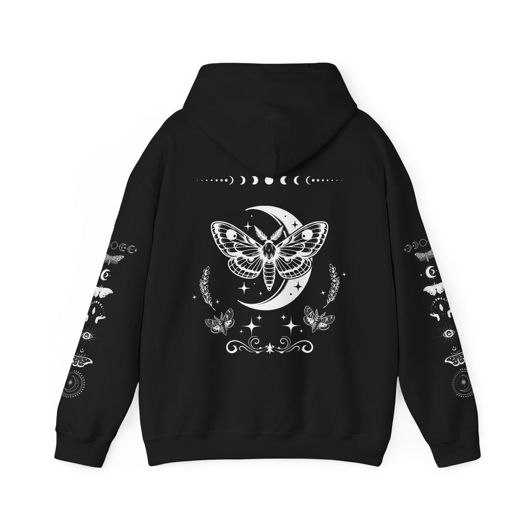 Celestial Moth Hoodie - Stay Magical Line Art