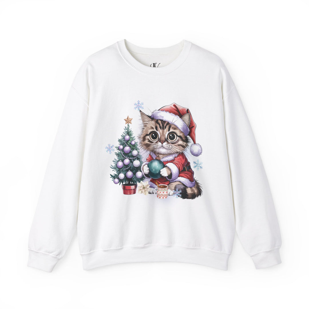 Tabby Cat Santa Crewneck Sweatshirt