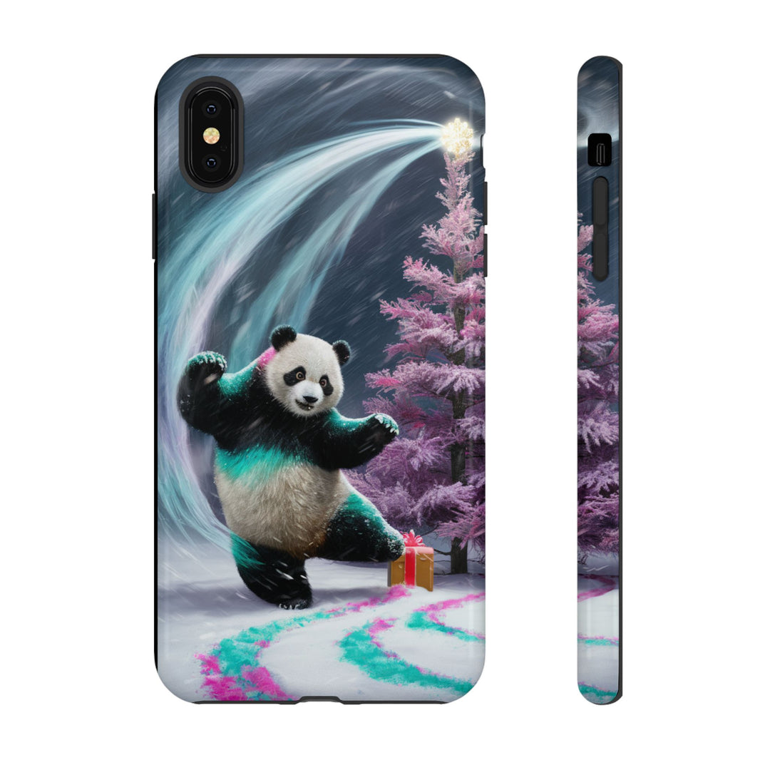 Christmas Panda Tough Case Phone Case Printify