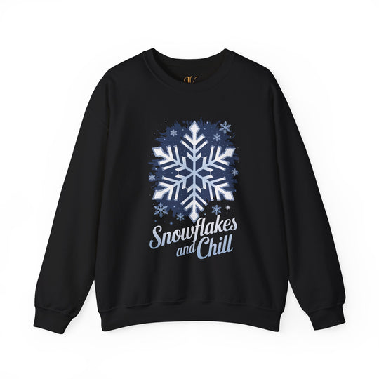 Winter Snowflakes Crewneck Sweatshirt - Snowflakes and Chill