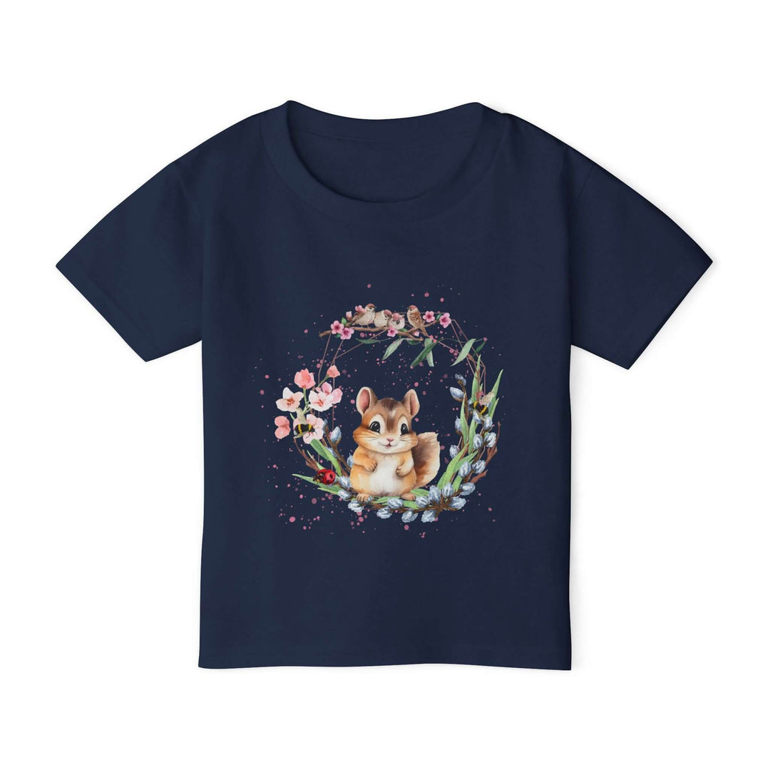 Squirrel Nature Toddler T-shirt Kids clothes Printify Navy 2T