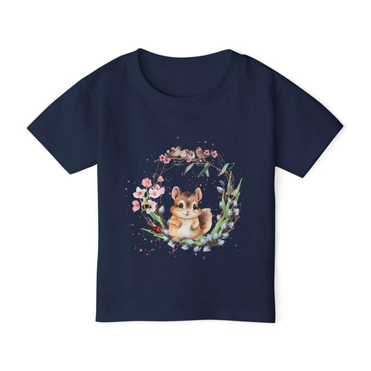 Squirrel Nature Toddler T-shirt Kids clothes Printify Navy 2T